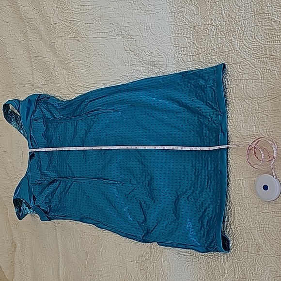 Adrianna Papell evening  turquoise Blue Sequin Mini Dress size  8 - Picture 12 of 16